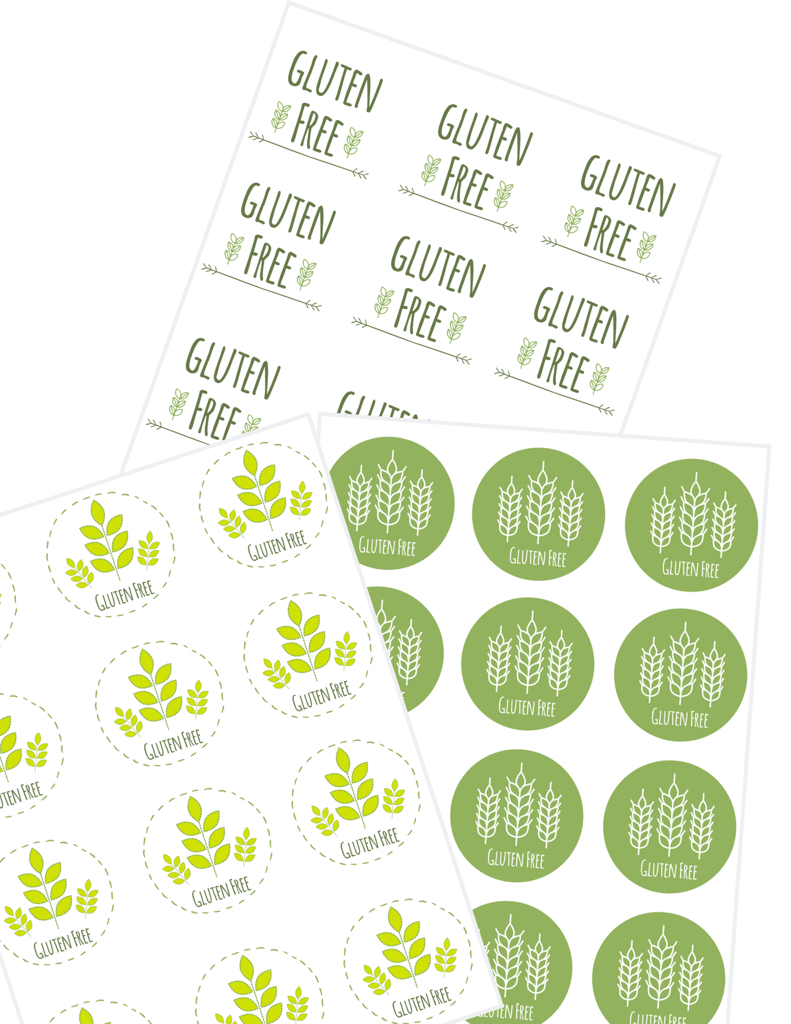 Gluten Free Label Stickers {Printable Digital Download}