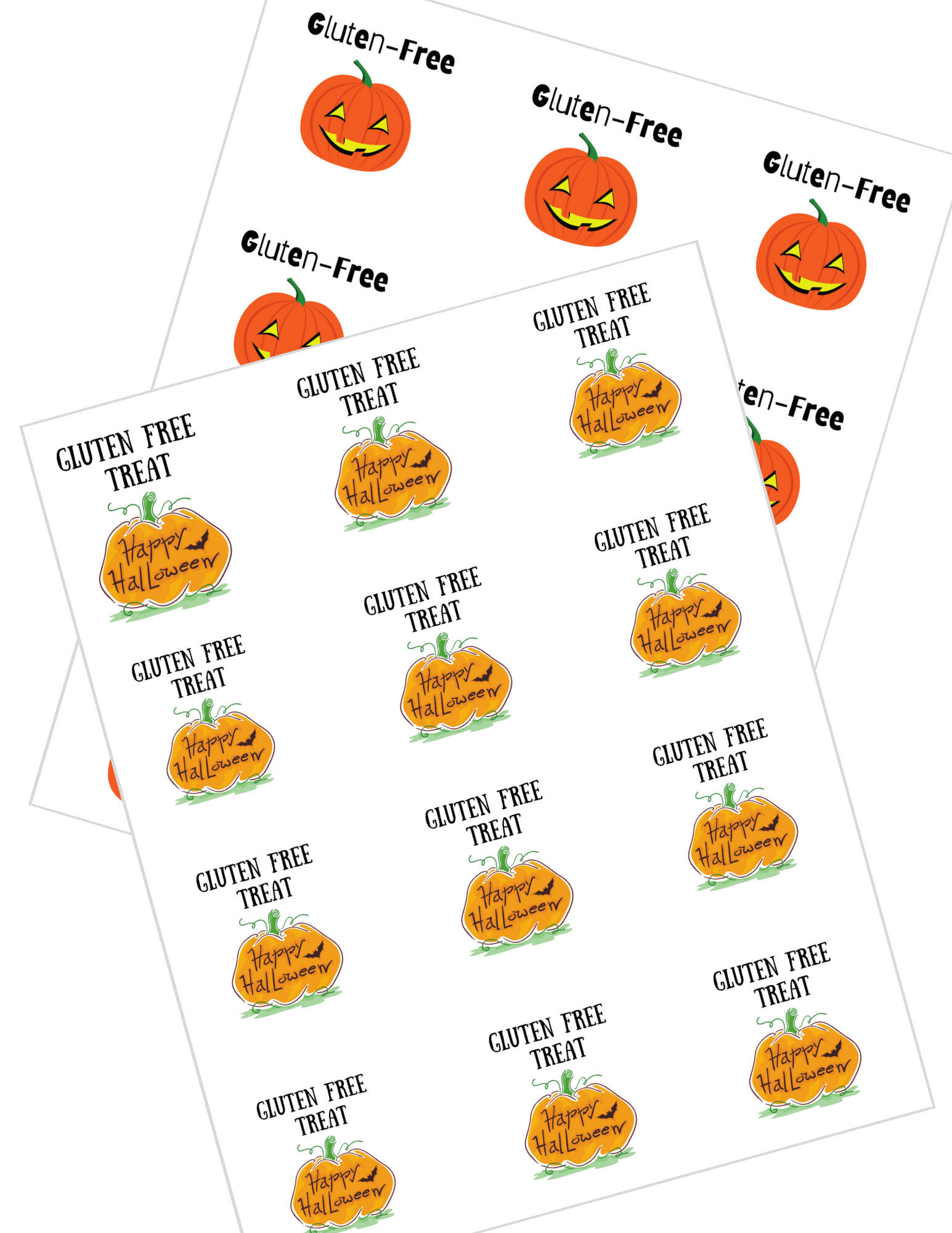 gluten-free-halloween-sticker-labels-printable-digital-download-nurture-my-gut for Free Printable Blank Halloween Labels Gluten Free Halloween Sticker Labels Printable Digital Download - Nurture My Gut for Free Printable Blank Halloween Labels